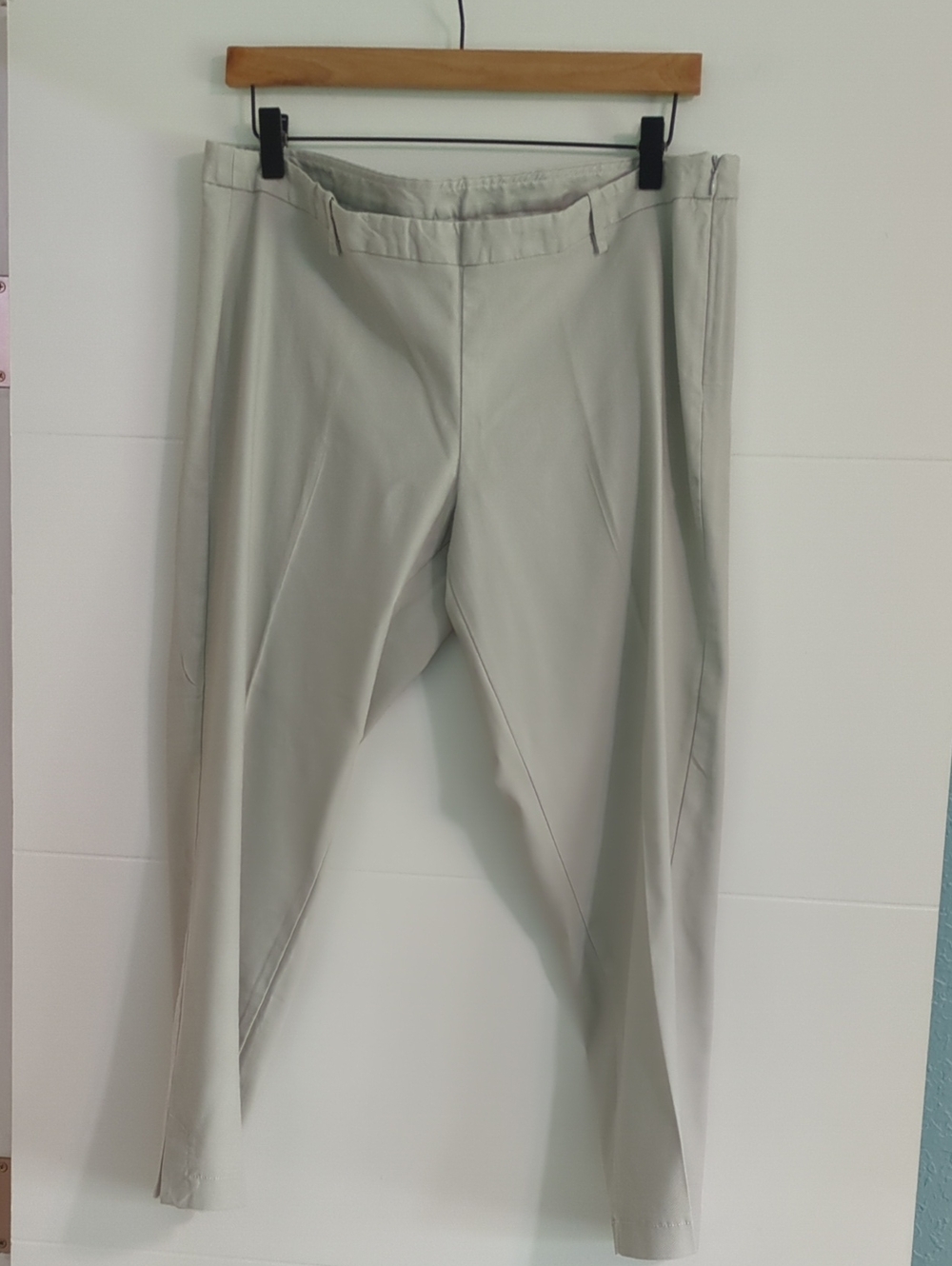 United Colors Of Beneton Y2K Women's Light Gray Straight Leg Ankle Dress Pants